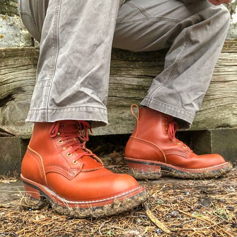 Nicks Urban Logger in Wickett & Craig Chestnut English Bridle