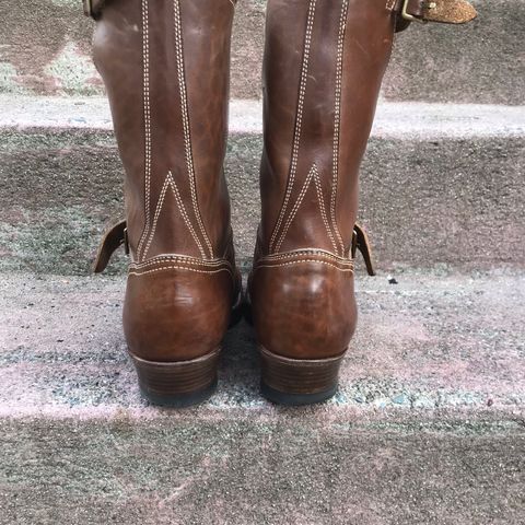 Clinch Engineer Boots 11-Inch Height in Natural Horsebutt
