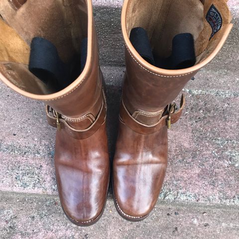 Clinch Engineer Boots 11-Inch Height in Natural Horsebutt