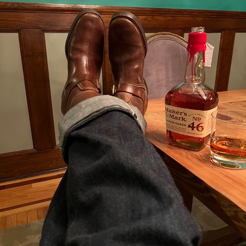 Clinch Engineer Boots 11-Inch Height in Natural Horsebutt