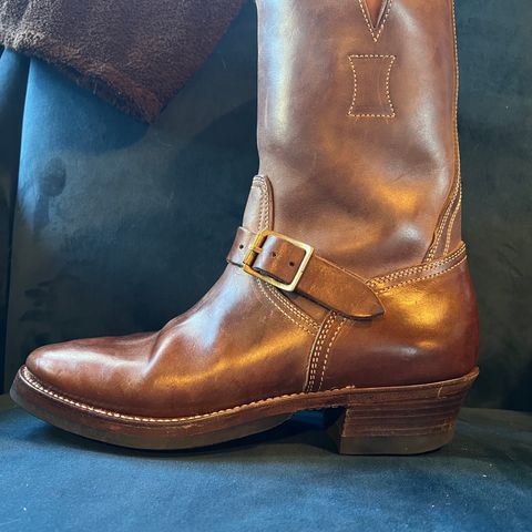 Clinch Engineer Boots 11-Inch Height in Natural Horsebutt
