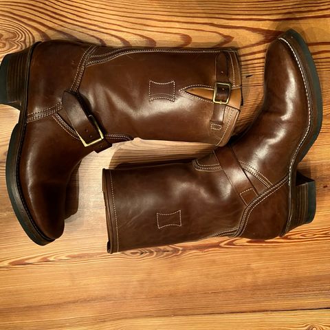 Clinch Engineer Boots 11-Inch Height in Natural Horsebutt
