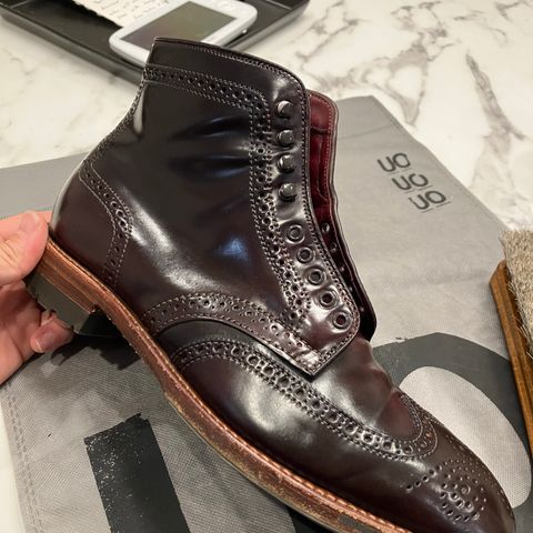 Alden Wingtip Boot in Horween Color 8 Shell Cordovan