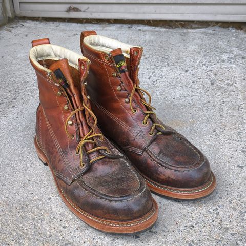 Thorogood Unlisted Model in Tobacco Gladiator Oil-Tanned