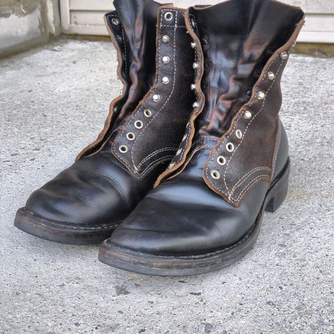 White's Farmer/Rancher in Horween Black Chromexcel & Horween Black Waxed Flesh