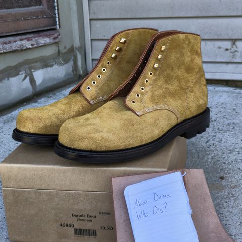 Grant Stone Baroda Boot in C.F. Stead Snuff Desert Oasis Suede