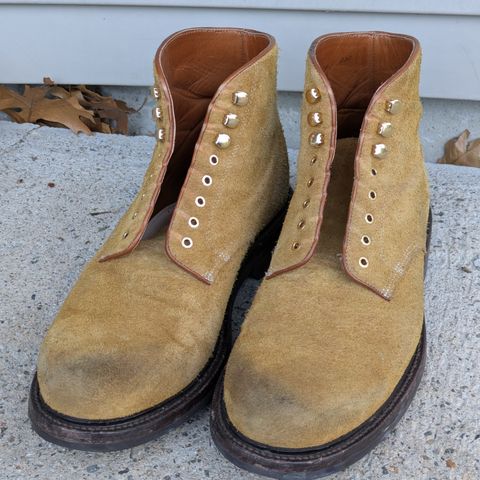 Grant Stone Baroda Boot in C.F. Stead Snuff Desert Oasis Suede