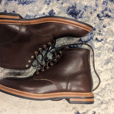 Search result thumbnail of Grant Stone Diesel Boot in Horween Crimson Chromexcel