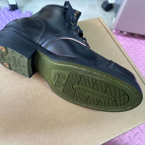 Flame Panda Service Boot in Conceria Cloe Black Horsebutt