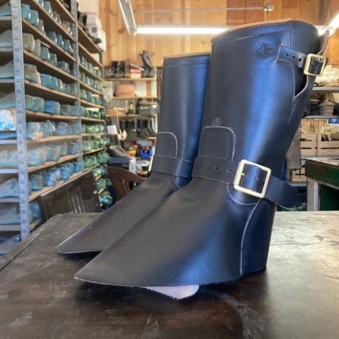 Role Club Engineer Boots in Horween Black Chromexcel Horsehide