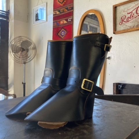Role Club Engineer Boots in Horween Black Chromexcel Horsehide