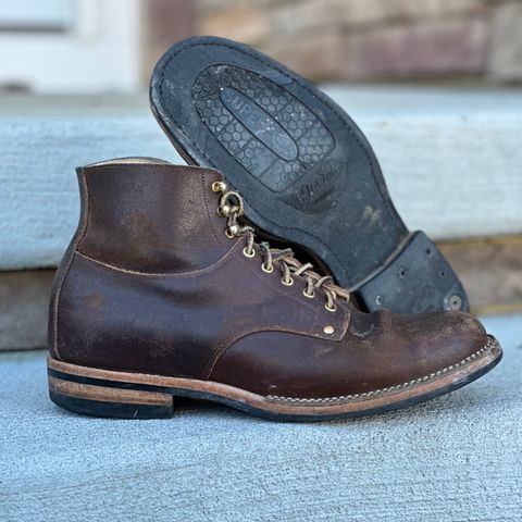 View photo of Østmo Type I in Horween Cinnamon Waxed Flesh