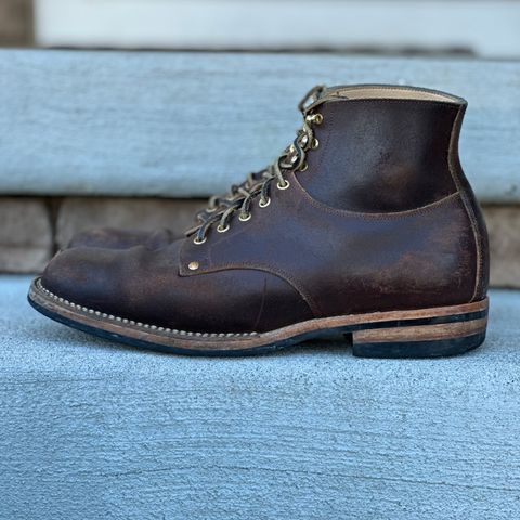 View photo of Østmo Type I in Horween Cinnamon Waxed Flesh