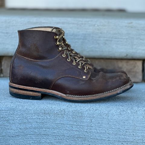 View photo of Østmo Type I in Horween Cinnamon Waxed Flesh