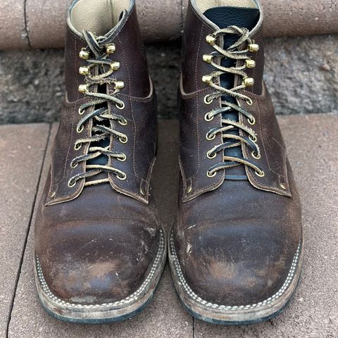 View photo of Østmo Type I in Horween Cinnamon Waxed Flesh