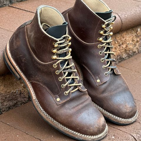 View photo of Østmo Type I in Horween Cinnamon Waxed Flesh