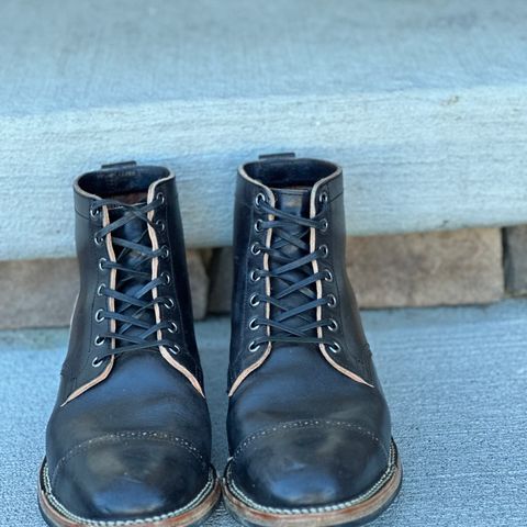 View photo of Viberg Service Boot BCT in Maryam Black Horsebutt