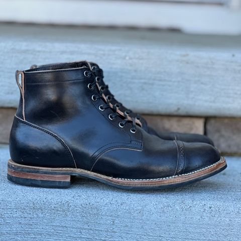 View photo of Viberg Service Boot BCT in Maryam Black Horsebutt