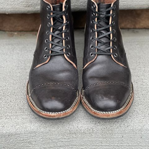 View photo of Viberg Service Boot BCT in Maryam Black Horsebutt