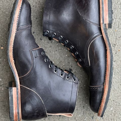 View photo of Viberg Service Boot BCT in Maryam Black Horsebutt