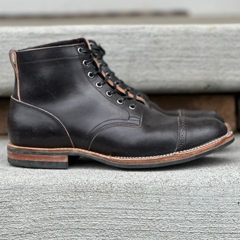 View photo of Viberg Service Boot BCT in Maryam Black Horsebutt