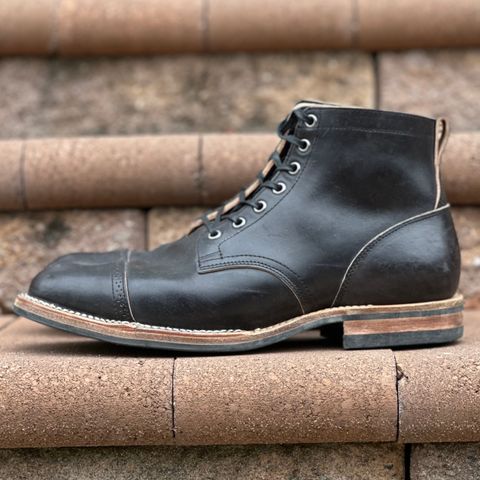 View photo of Viberg Service Boot BCT in Maryam Black Horsebutt