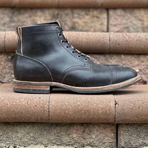 View photo of Viberg Service Boot BCT in Maryam Black Horsebutt