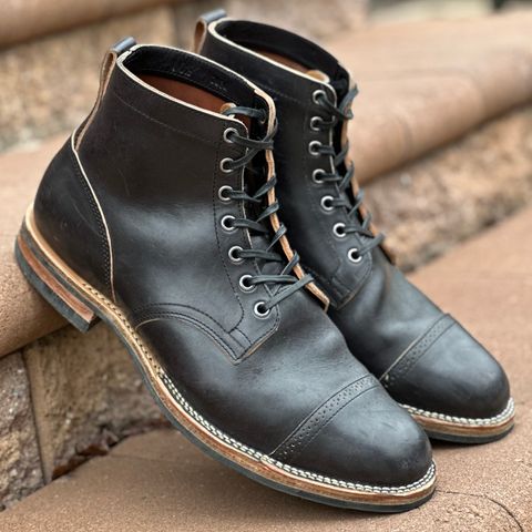 View photo of Viberg Service Boot BCT in Maryam Black Horsebutt