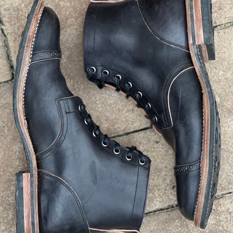 View photo of Viberg Service Boot BCT in Maryam Black Horsebutt