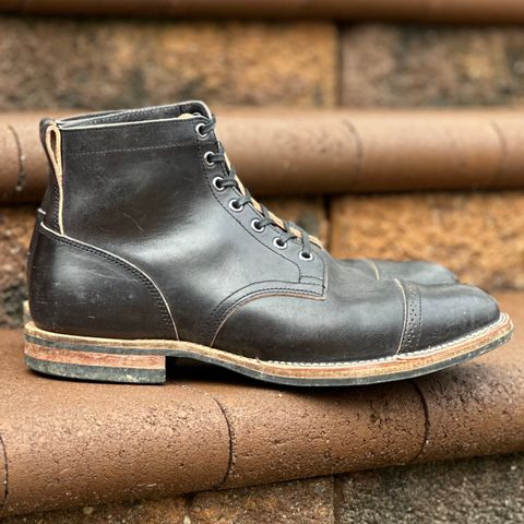 View photo of Viberg Service Boot BCT in Maryam Black Horsebutt