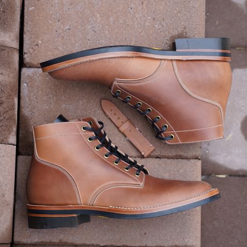 Onderhoud SVC01 Boondocker in Horween Unglazed Natural Shell Cordovan