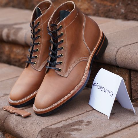 Onderhoud SVC01 Boondocker in Horween Unglazed Natural Shell Cordovan