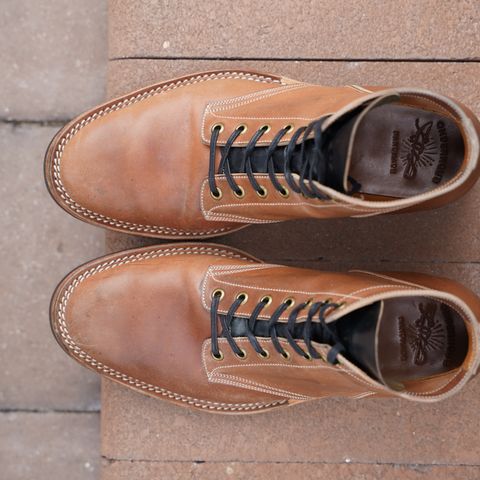 Onderhoud SVC01 Boondocker in Horween Unglazed Natural Shell Cordovan