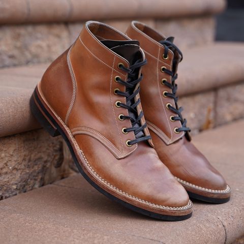 View photo of Onderhoud SVC01 Boondocker in Horween Unglazed Natural Shell Cordovan