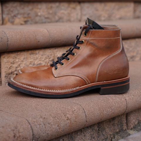 View photo of Onderhoud SVC01 Boondocker in Horween Unglazed Natural Shell Cordovan