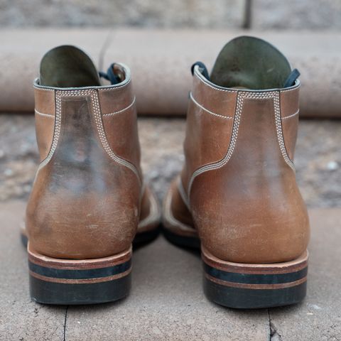 View photo of Onderhoud SVC01 Boondocker in Horween Unglazed Natural Shell Cordovan