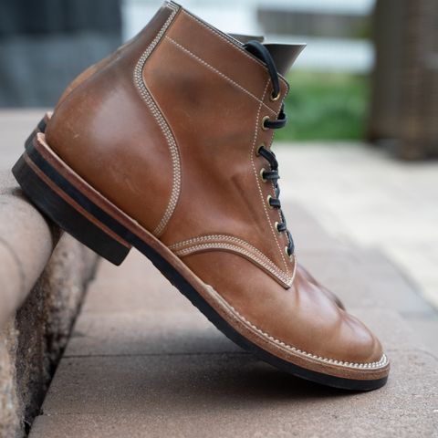 View photo of Onderhoud SVC01 Boondocker in Horween Unglazed Natural Shell Cordovan