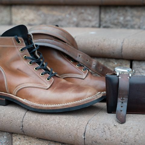 View photo of Onderhoud SVC01 Boondocker in Horween Unglazed Natural Shell Cordovan