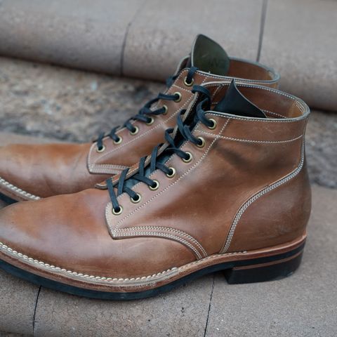 View photo of Onderhoud SVC01 Boondocker in Horween Unglazed Natural Shell Cordovan