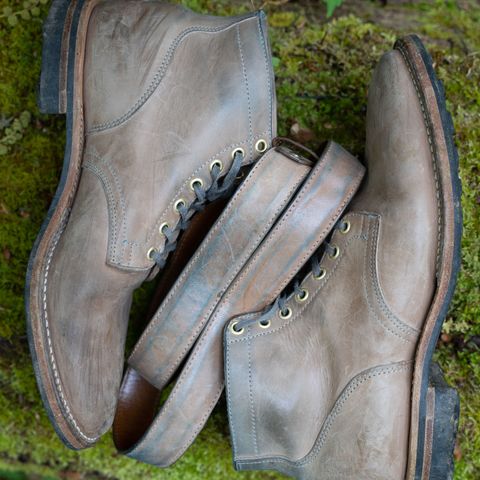 Search result thumbnail of Viberg Service Boot in Maryam Light Grey Horsebutt