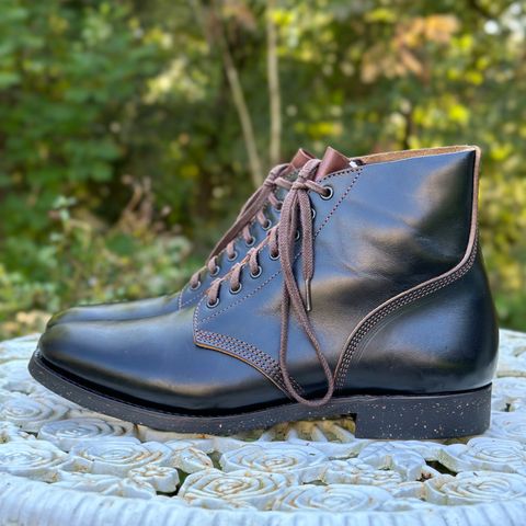 SKOOB M-43 Service Shoes in Black Italian Horsebutt
