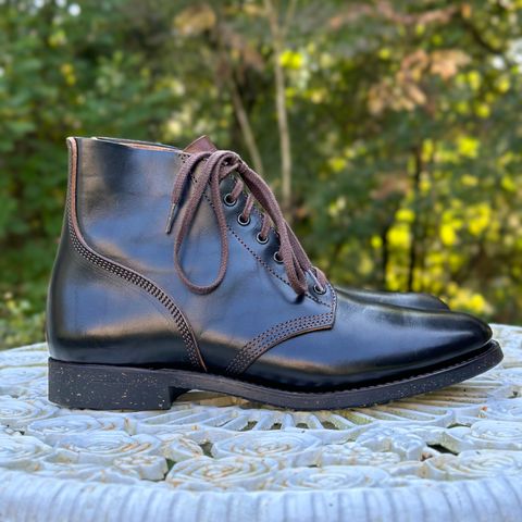 SKOOB M-43 Service Shoes in Black Italian Horsebutt