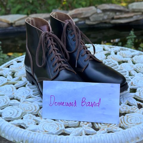 SKOOB M-43 Service Shoes in Black Italian Horsebutt