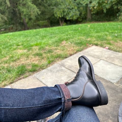 SKOOB M-43 Service Shoes in Black Italian Horsebutt