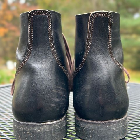SKOOB M-43 Service Shoes in Black Italian Horsebutt
