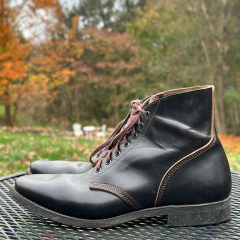 SKOOB M-43 Service Shoes in Black Italian Horsebutt