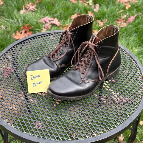SKOOB M-43 Service Shoes in Black Italian Horsebutt