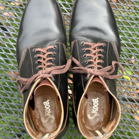 SKOOB M-43 Service Shoes in Black Italian Horsebutt