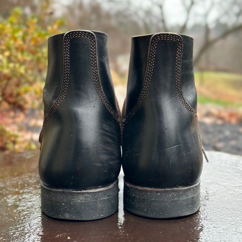 SKOOB M-43 Service Shoes in Black Italian Horsebutt