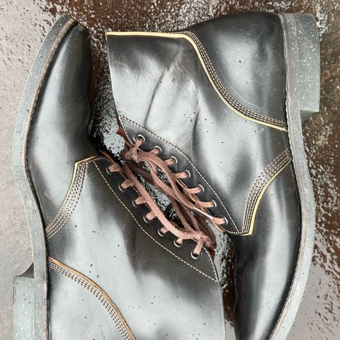 SKOOB M-43 Service Shoes in Black Italian Horsebutt